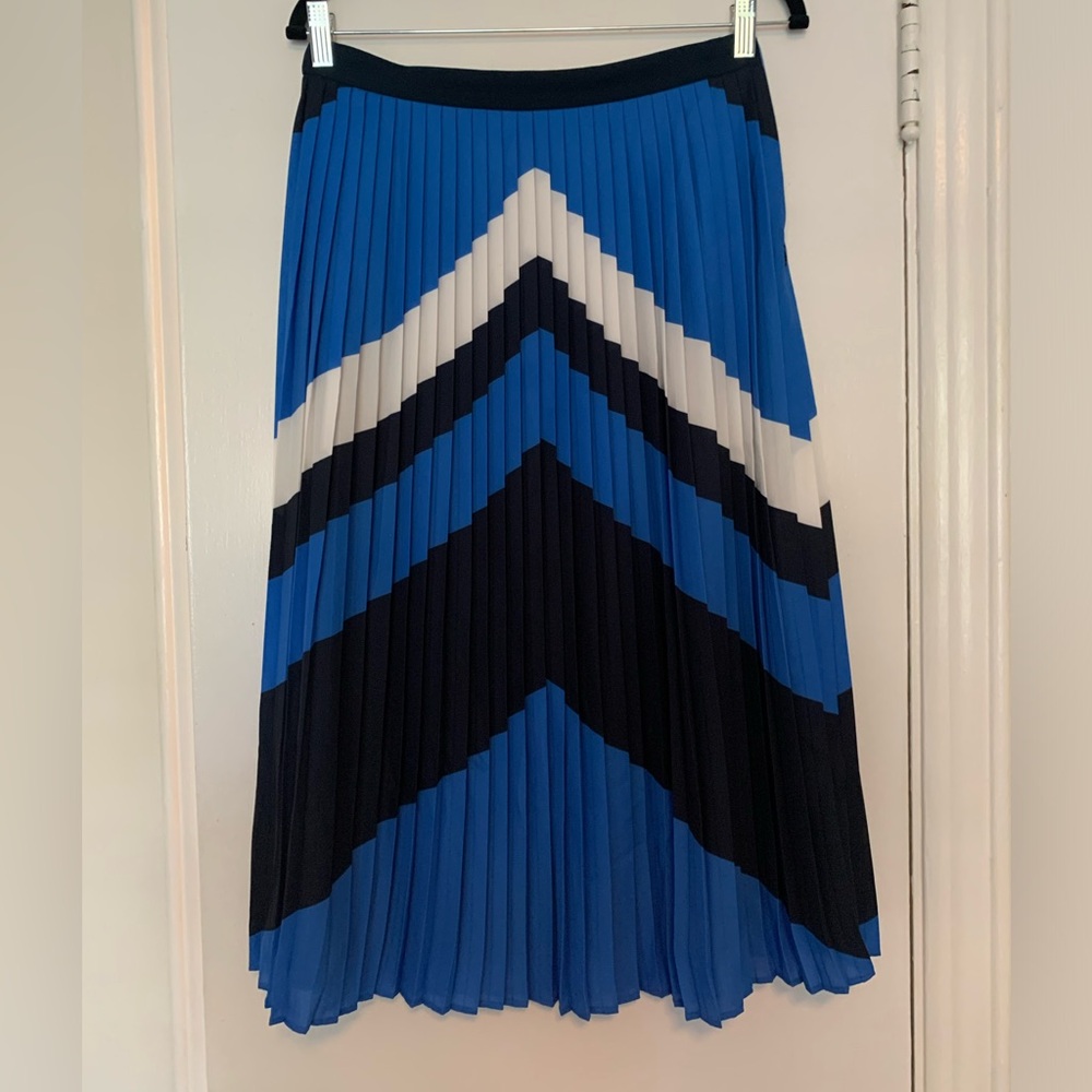 Banana Republic Pleated Color-block Skirt